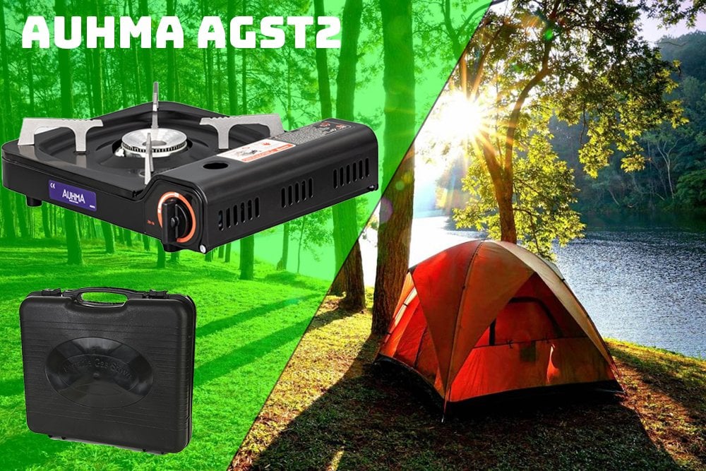 Auhma AGST 2 Tekli Taşınabilir Portatif Ocak Çantalı Piknik Ve Kamp Ocağı