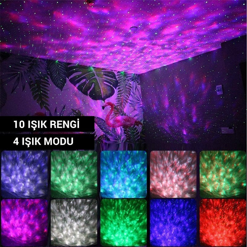 PM-7388 Bluetooth Destekli Animasyonlu Şarjlı Ufo Tip Disko Topu İçerik