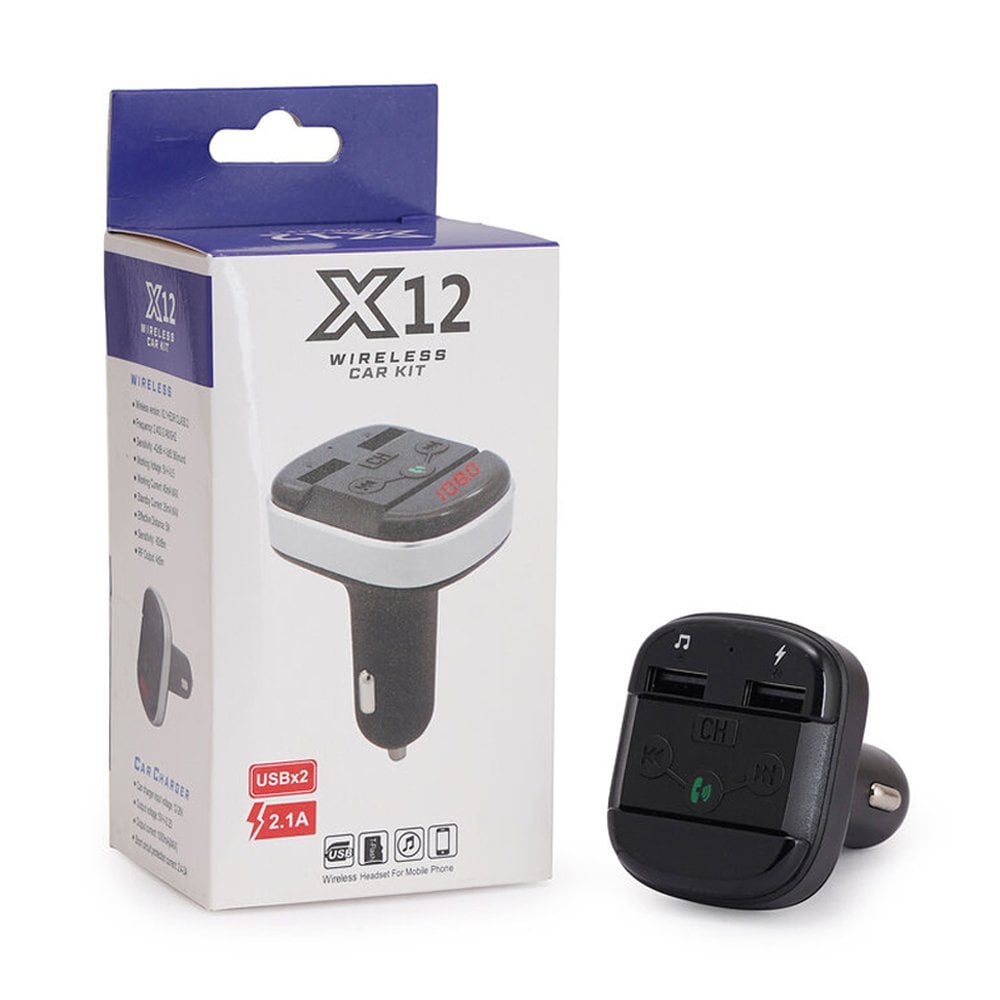 Hello HL-19681 X12 Handsfree Çift USB/SD/Bluetooth 12-24 Volt Fm Transmitter