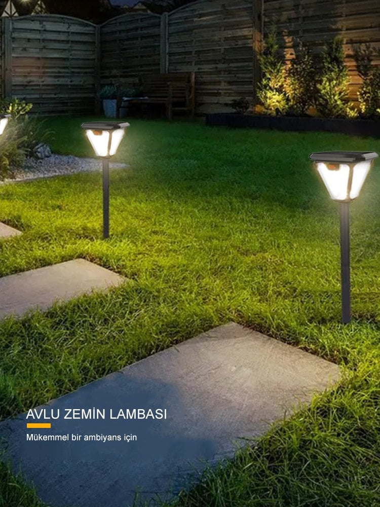 HS-V83 Solar Panelli 3 Modlu Kumandalı Hareket Sensörlü 100 SMD Ledli Şarjlı Duvar ve Bahçe Lambası İçerik