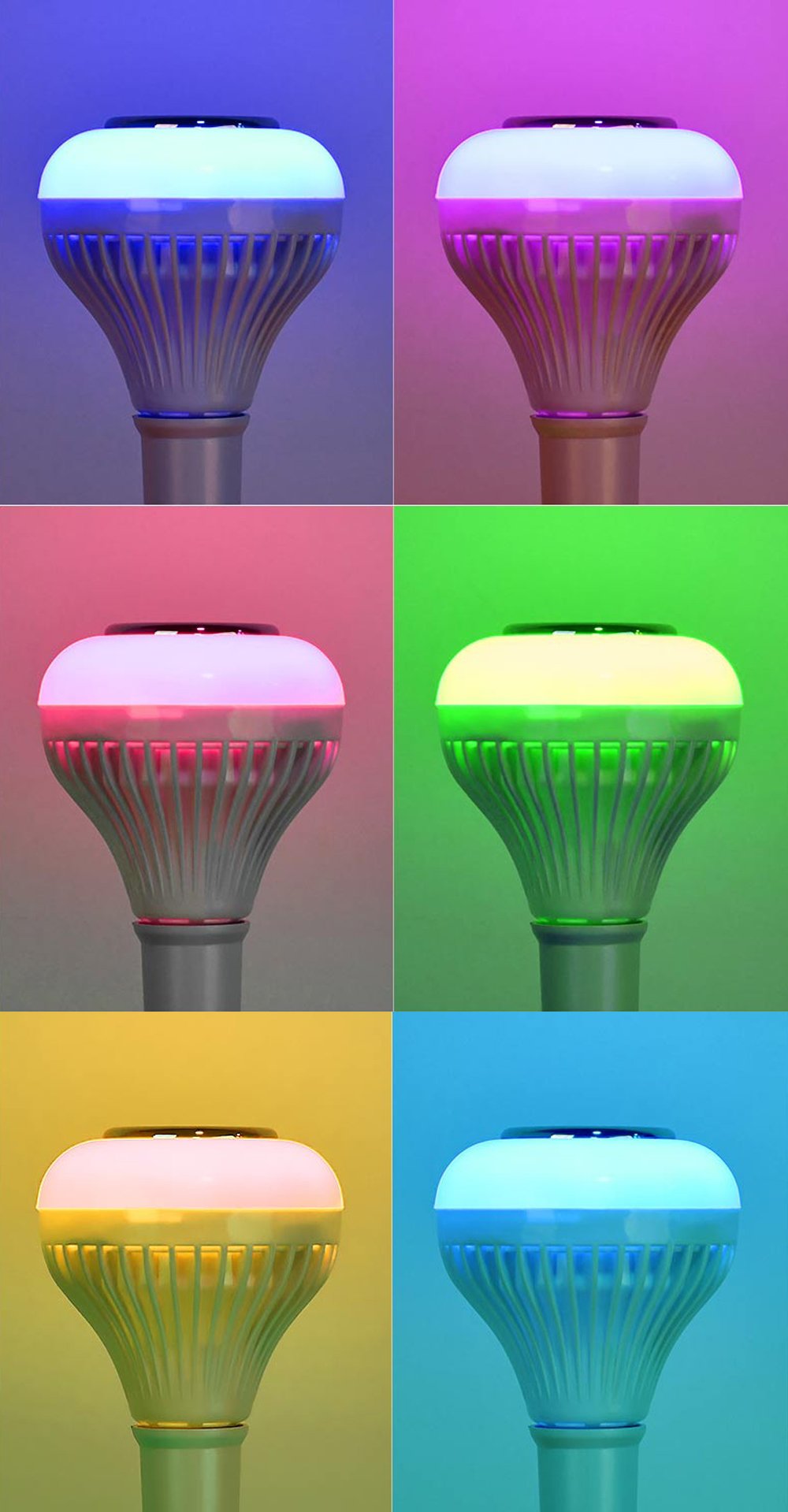  Bluetooth Müzik Çalar Kumandalı Rgb Ampul