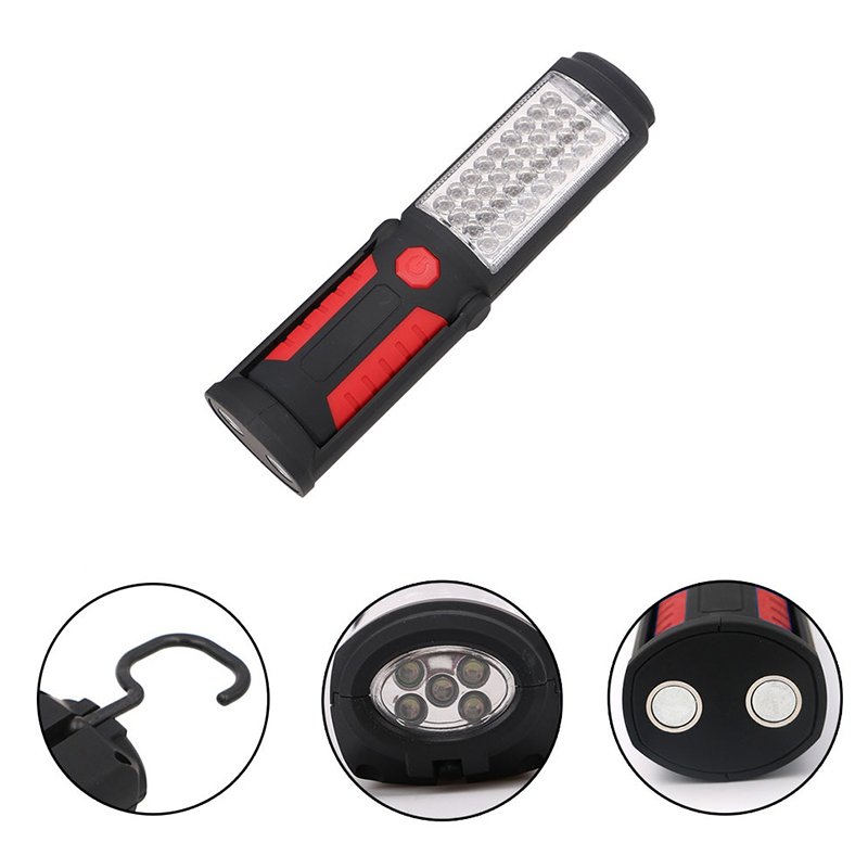 PE-41 36+5 Ledli 2 Modlu Kancalı Mıknatıslı Pilli Çalışma Lambası İçerik