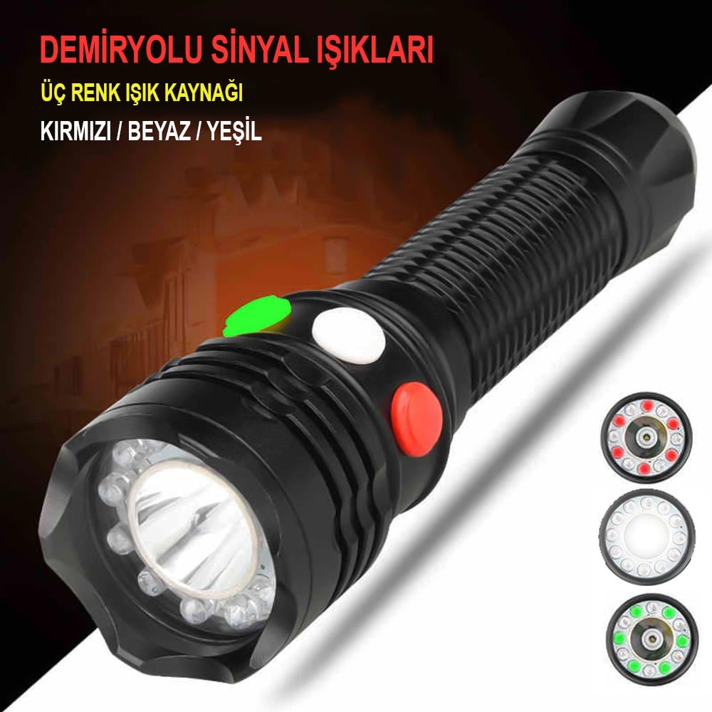 Şarj Edilebilir 3 Watt Ledli El Feneri