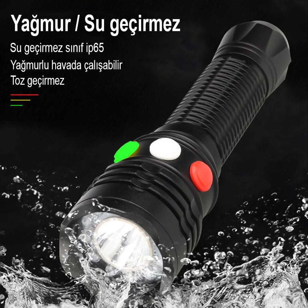 Şarj Edilebilir 3 Watt Ledli El Feneri