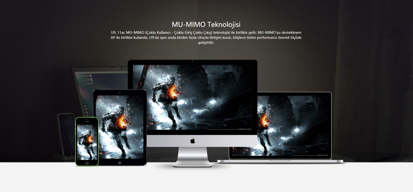 Tenda U9 WiFi AC650 Dual Band USB Adaptör