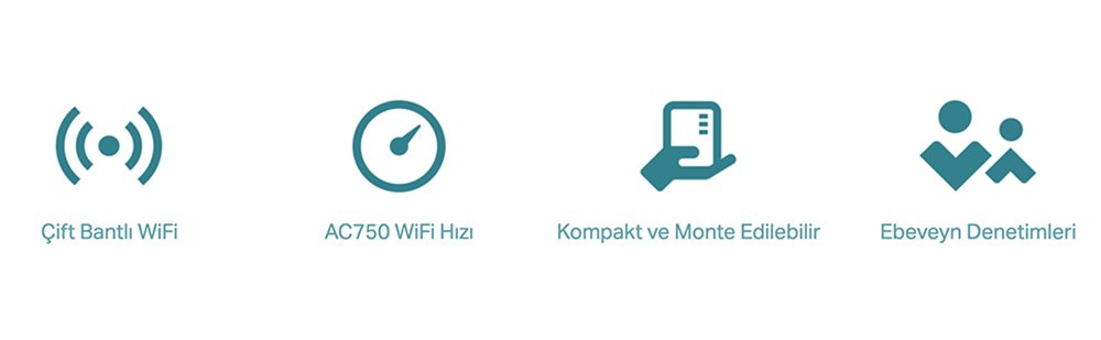 TP-Link Archer C24, AC750 Mbps Dual-Band Wi-Fi Access Point / Menzil Genişletici ve Router