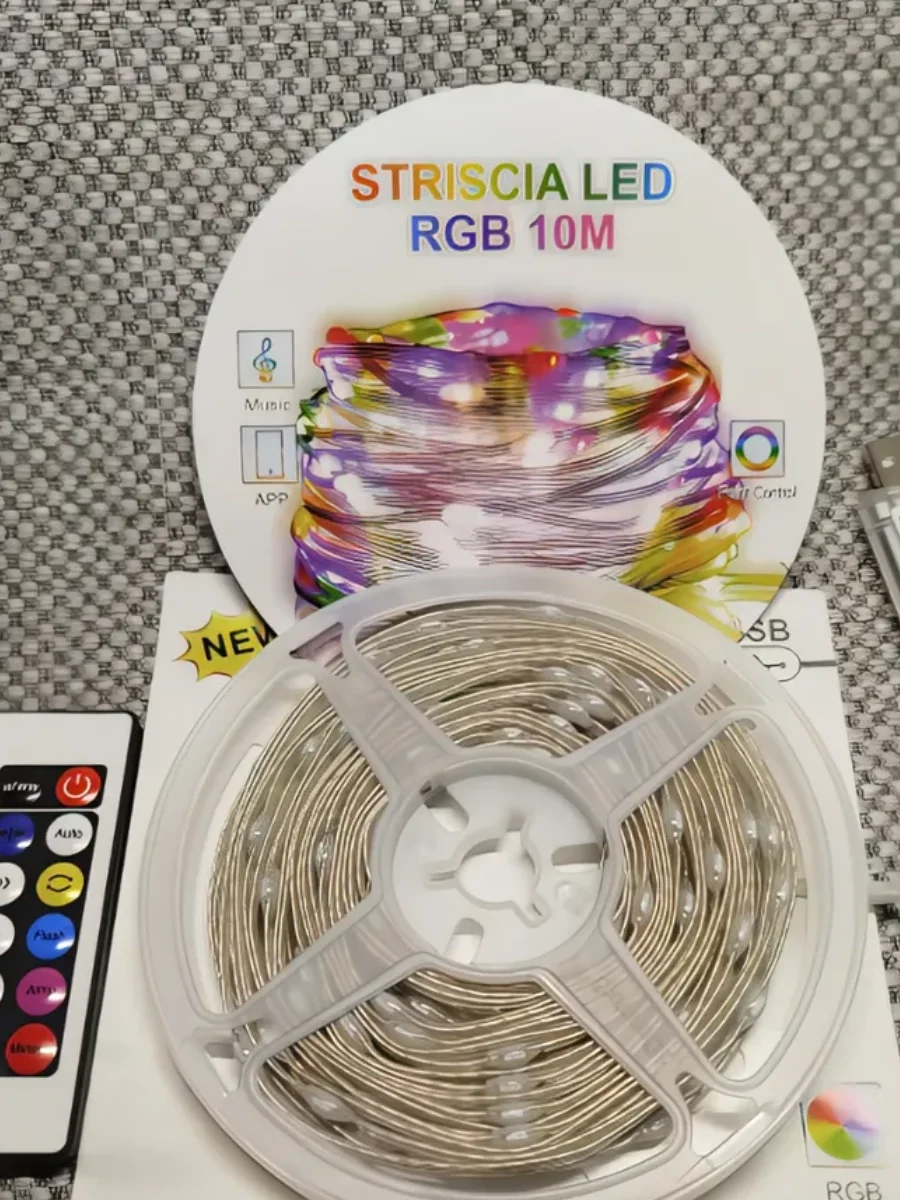 10 Metre, Led Şerit, Usb Bağlantılı, Kumandalı, Ambiyans Işığı SDR-LED-109