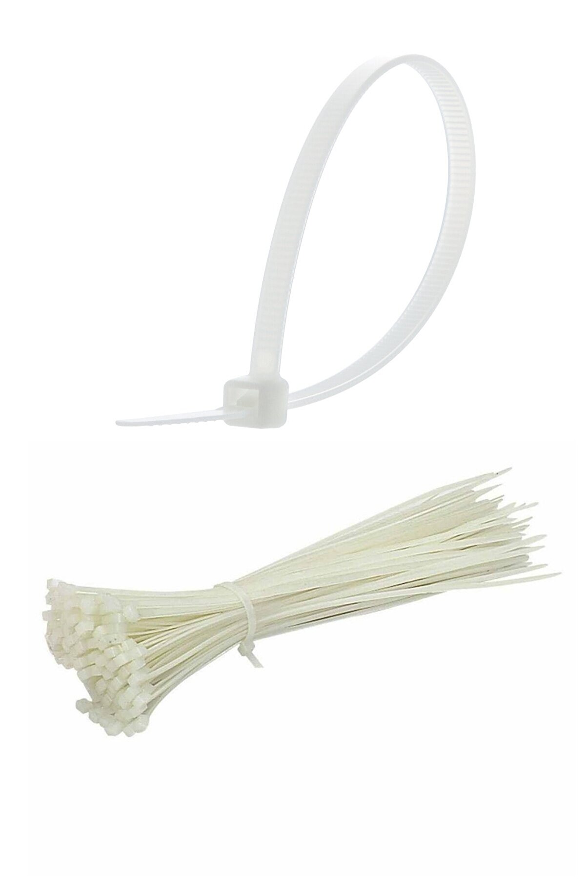 100 Adet Plastik Cırt Kelepçe Kablo Bağı Kablo Düzenleyici- 3.6 X 150 MM