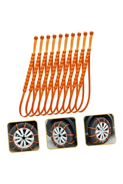 10PCS PLASTİK ZİNCİR OTO LASTİK KAR KELEPÇESİ = CIRTLI