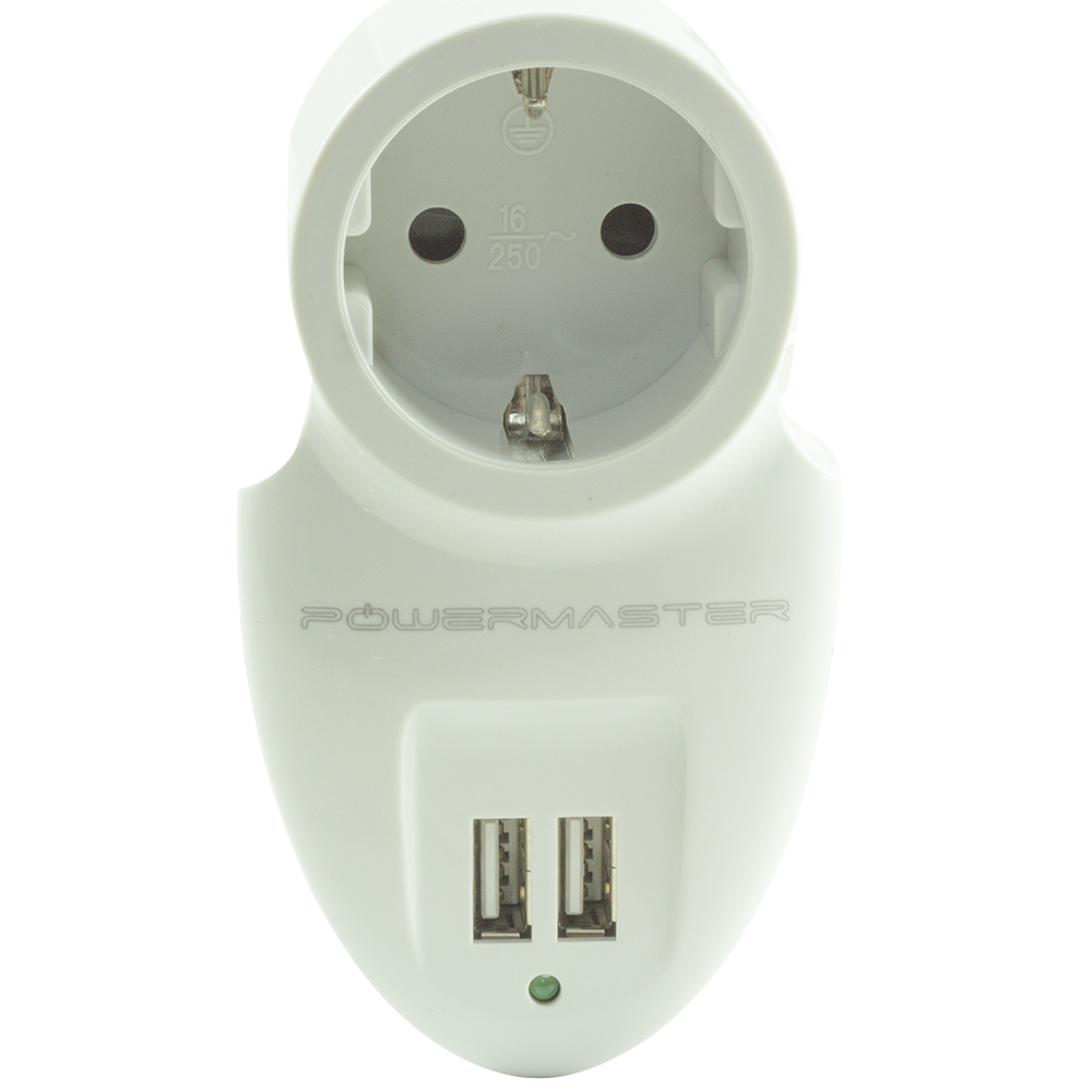 16A-3500W ÇİFT USBLİ TEKLİ AKIM KORUMALI PRİZ ( 79 X 155 MM)