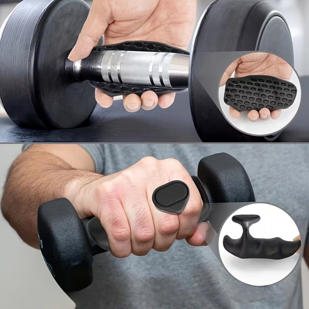 2 Adet Sporcu El Koruma Silikonu – Fitness, Ağırlık Kaldırma ve Antrenman İçin Kaymaz El Pedi