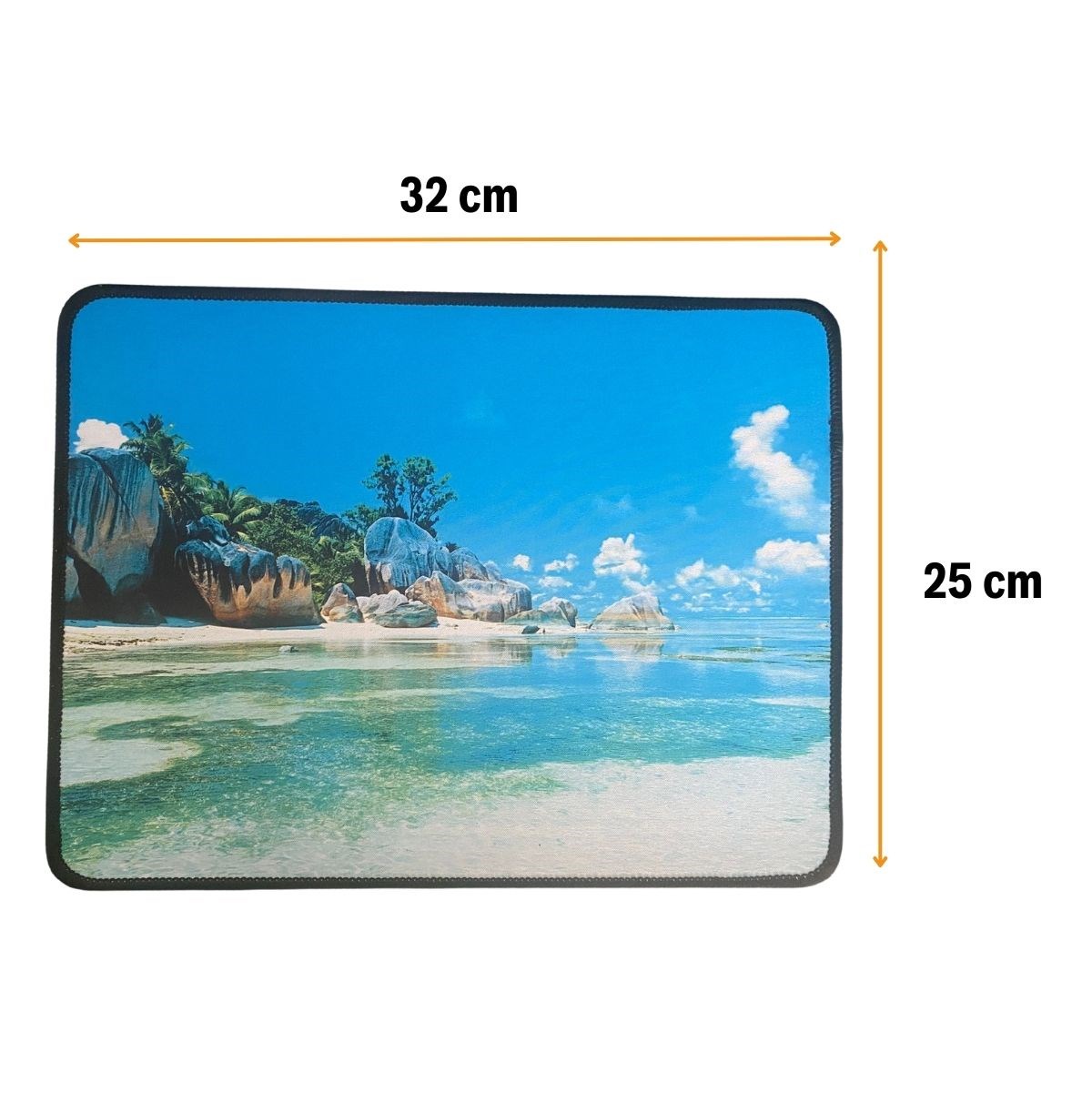 25x32 cm Küçük Boy Mouse Pad Manzara Ada