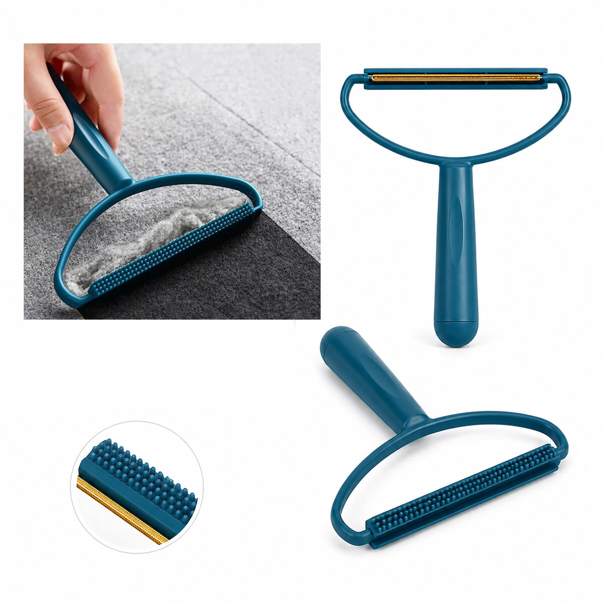 2İN1 BAŞLI PLASTİK SAPLI METAL TİFTİK TÜY TOPLAMA PLS.KAŞIYICI APARAT PET SHOP