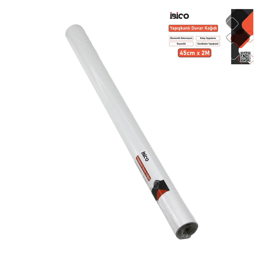 2MT X 45CM BEYAZ SADE TEZGAH ÜSTÜ FOLYO STİCKER - DUVAR KAĞIT KENDİNDEN YAPIŞKANLI - EKO DEKORASYON - DAYANIKLI