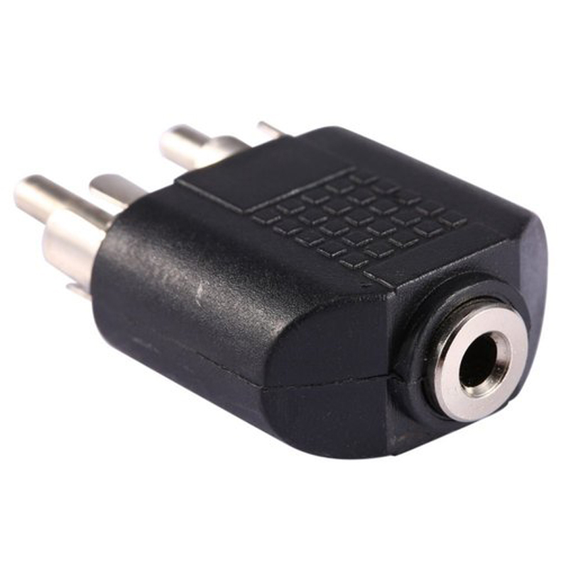 3.5 MM STEREO DİŞİ / 2 RCA ERKEK ÇEVİRİCİ JACK