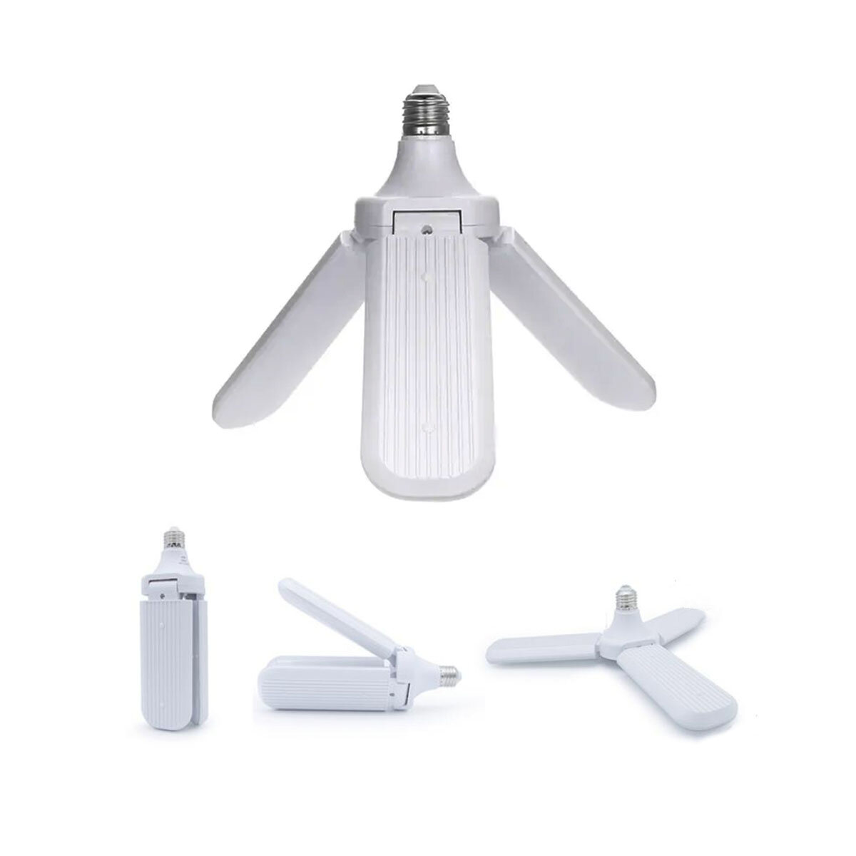3 KOLLU PERVANE MODELİ BEYAZ LED LAMBA AMPUL 24W - E27