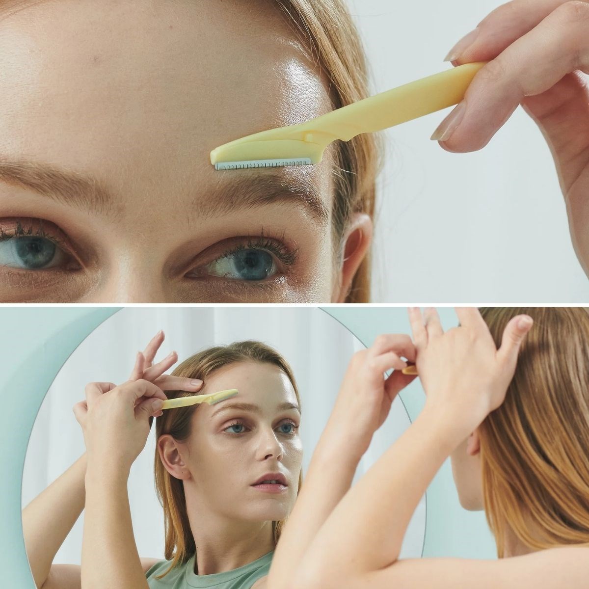 3’lü Kadın Kaş Usturası Seti – Hassas Ciltler İçin Güvenli Yüz Tüy Temizleme Bıçağı