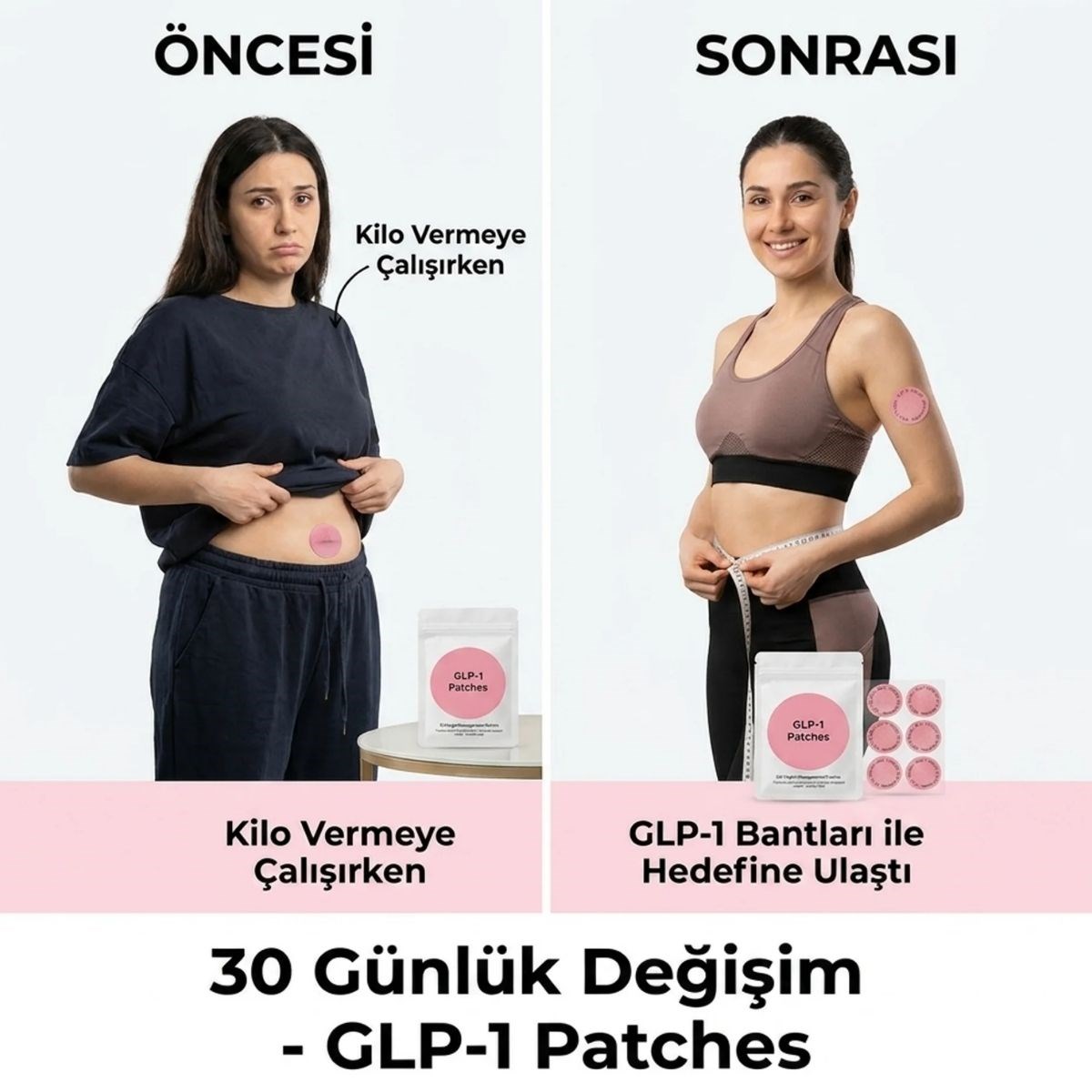 30 Adet Kilo Yönetimi Destek Bantları – İştah Kontrolü ve Günlük Wellness Desteği