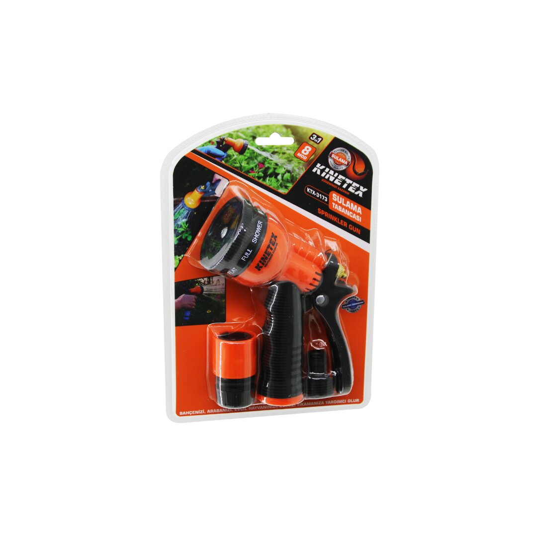 3IN1 - 8 MOD SULAMA TABANCASI SETİ 1 - TABANCA - 3 - BAĞLANTI APARATI