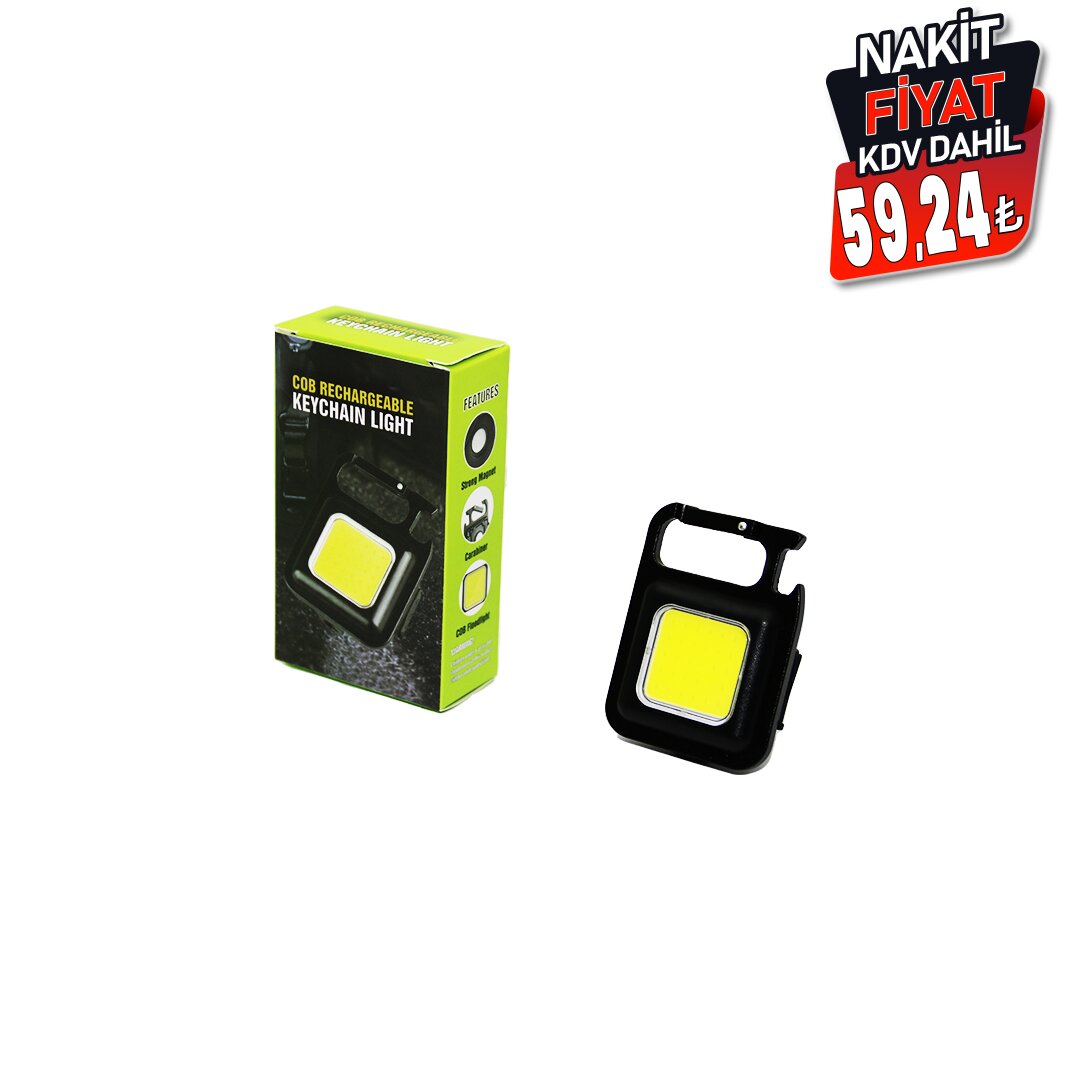 3IN1 MIKNATISLI USB ŞARJLI FENER - ANAHTARLIK - PRATİK KAPAK AÇACAK