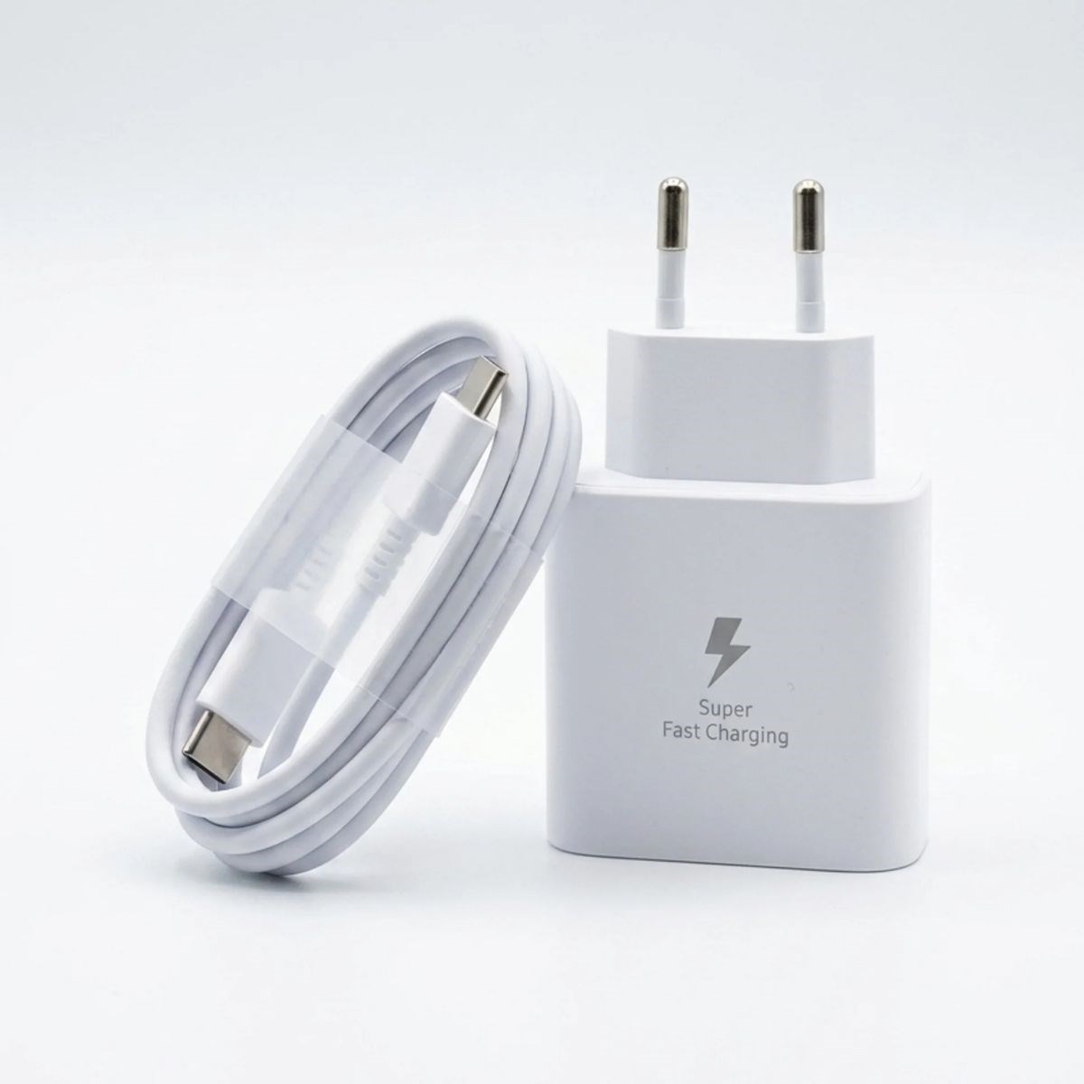 45W Süper Hızlı Şarj Adaptörü USB-C PD 3.0 PPS Fast Charger + 5A Type-C to Type-C Kablo