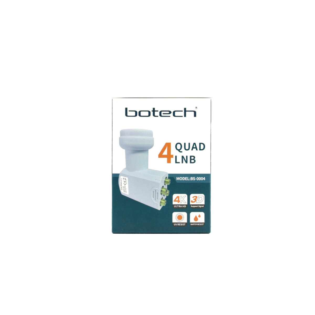4LÜ UYDU LNB UNIVERSAL QUAD FULL HD -  3D - 0.1DB RLE-400