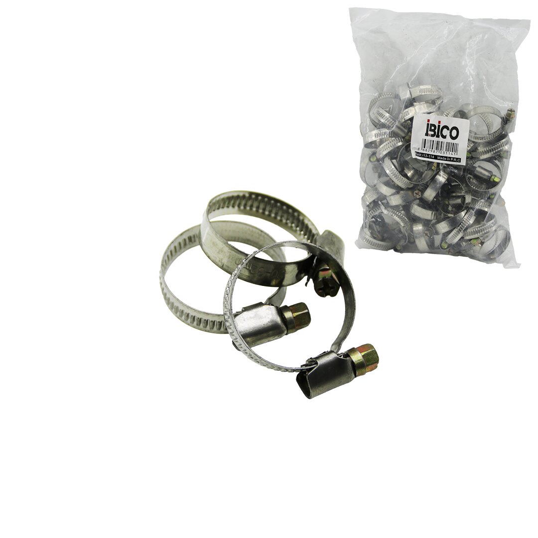 50 ADET 20-32MM METAL HORTUM KELEPÇE TORK AYARLI - AYARLANABİLİR KLİPS