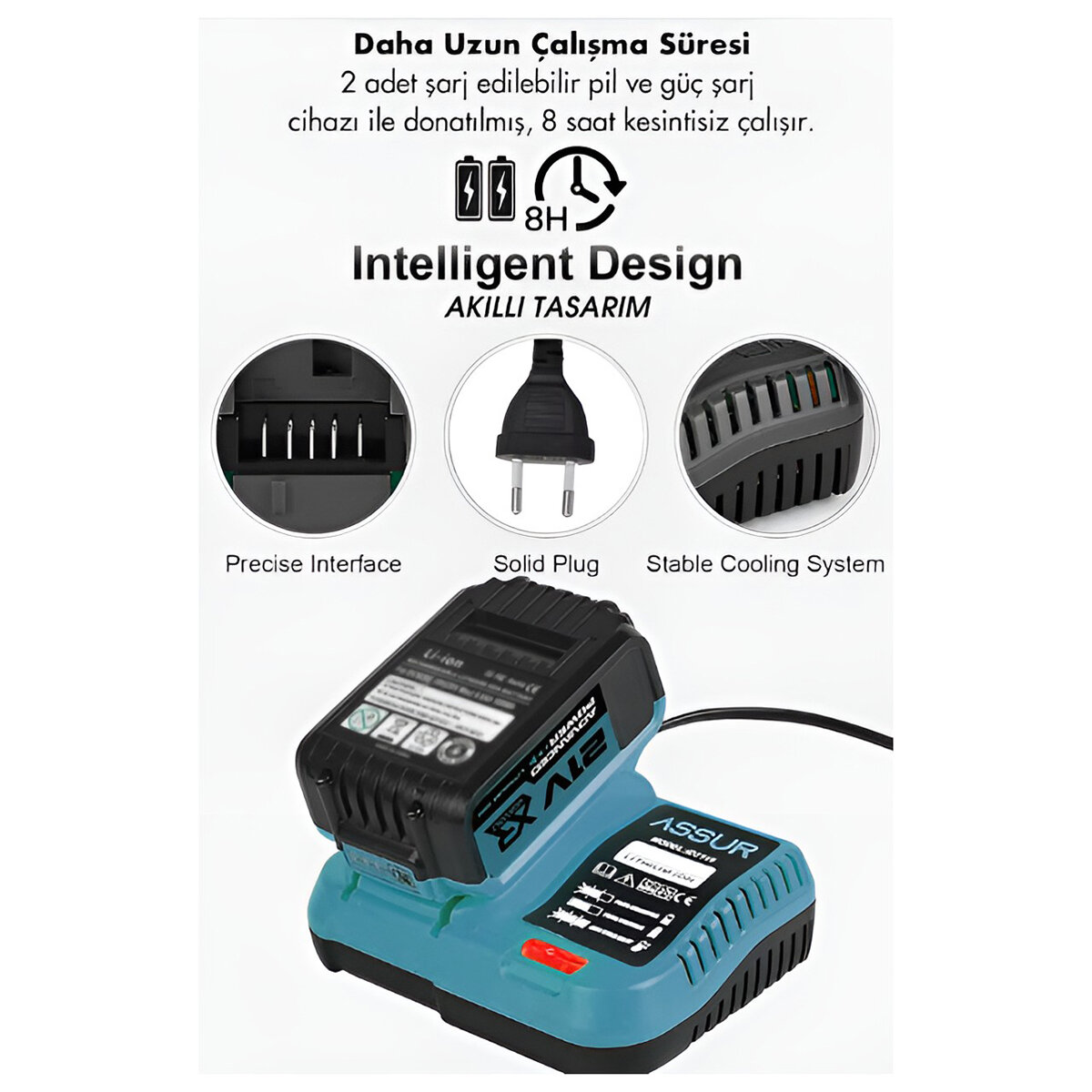 6PCS USTA ELEKTRİKLİ ALET SETİ ŞARJLI=21V SPRAL TAŞLAMA - HİLTİ - BAĞ MAKAS - SOMUN SÖKME - DARBELİ VİDALAMA - BUDAMA TESTERE PLASTİK ÇANTAL ASR-1111