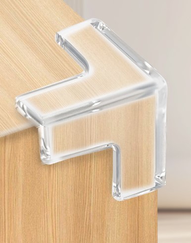 8 li Set Silikon Şeffaf Masa Kenarı Koruma Aparatı