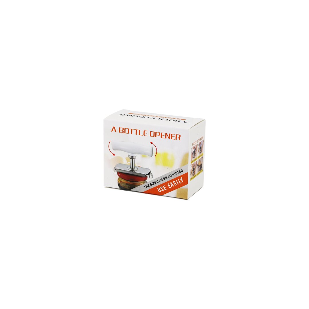 A BOTTLE OPENER ÇEVİR--SIKIŞTIR--AÇ=KOLLU METAL KAVANOZ AÇACAK PLASTİK KOL