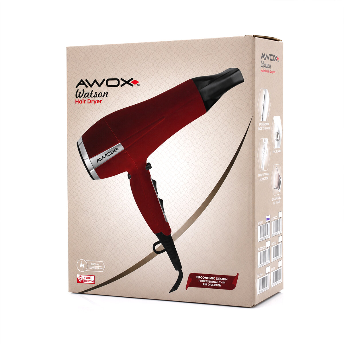 AWOX WATSON SAÇ KURUTMA - FÖN MAKİNESİ 2400W