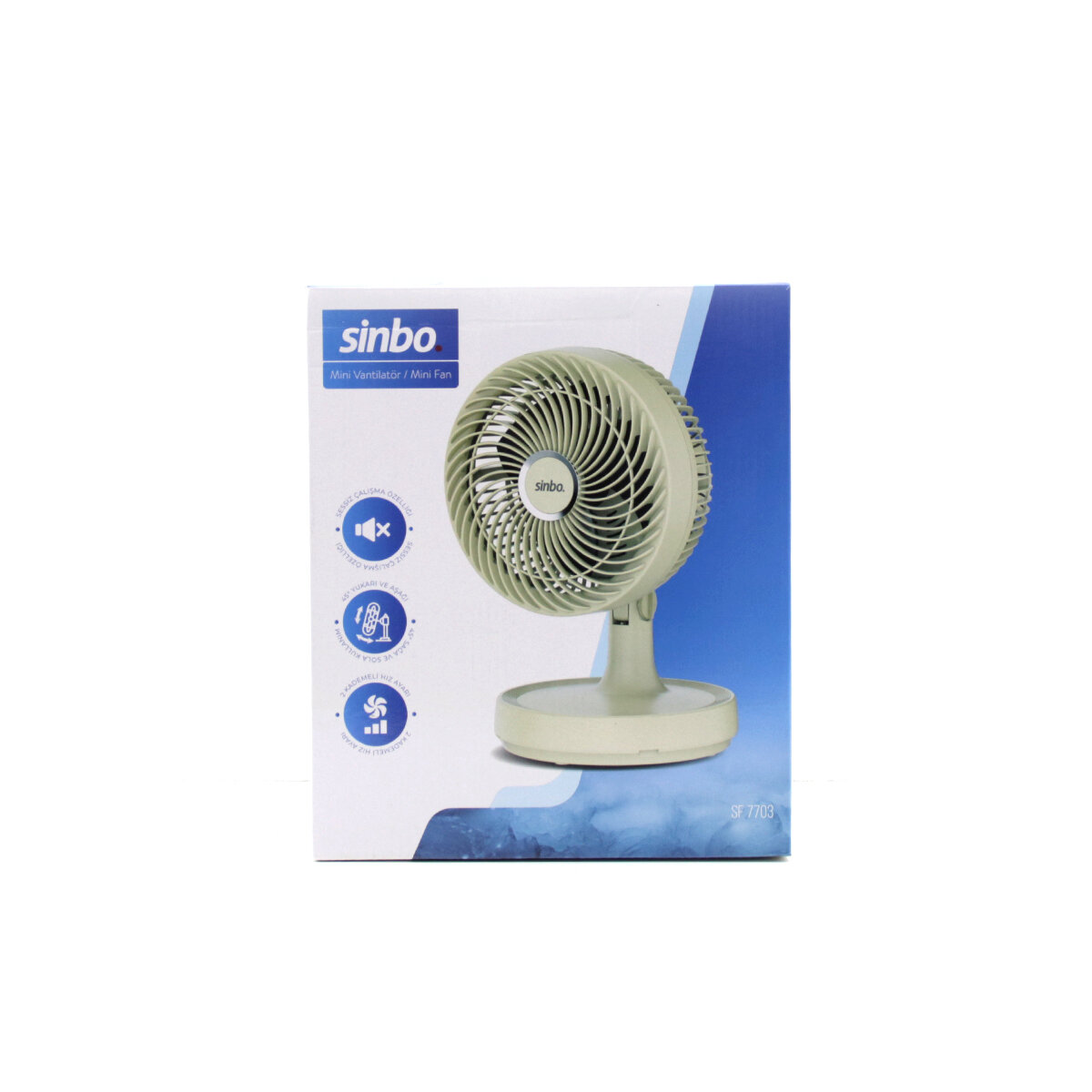 BEJ 12 INC EV - OFİS KOMPAKT - SESSİZ - İKİ KADEME MASAÜSTÜ VANTİLATÖR SF-7703
