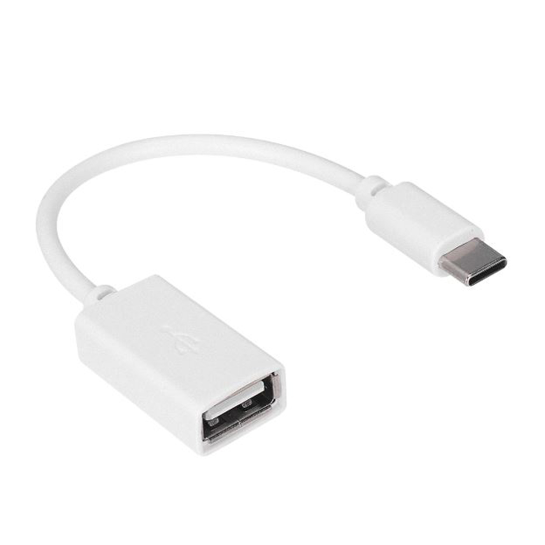 BEYAZ USB DİŞİ TO TYPE-C ERKEK OTG ÇEVİRİCİ