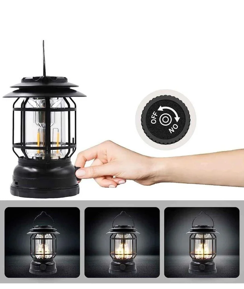 Bluetooth Hoparlör Özellikli Dimerli Led Kamp Lambası Hs66