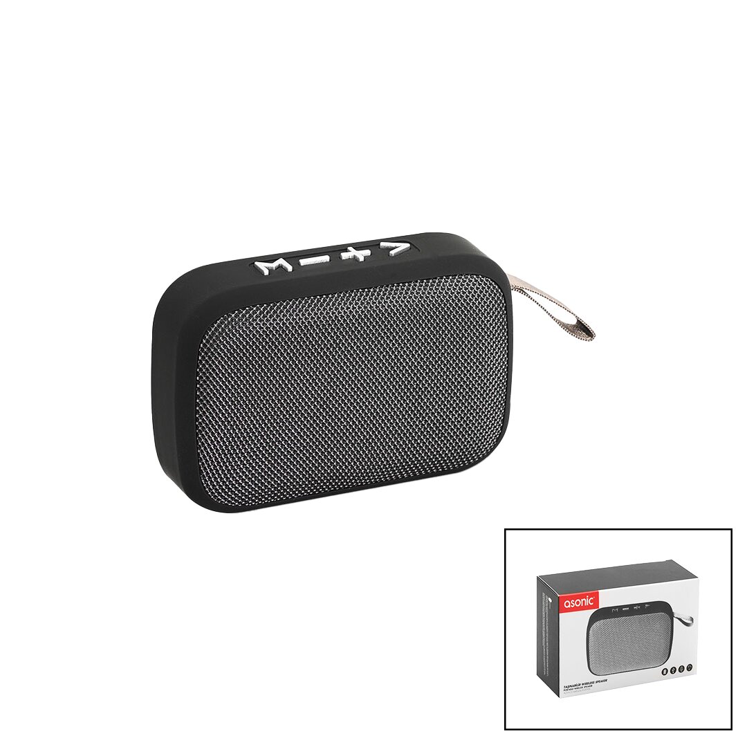 BLUETOOTH WİRELESS  MİNİ  HOPARLÖR SPEAKER  USB ŞARJLI   3W  300mAH PİL - MİKROFON - KART GİRİŞİ AS-02