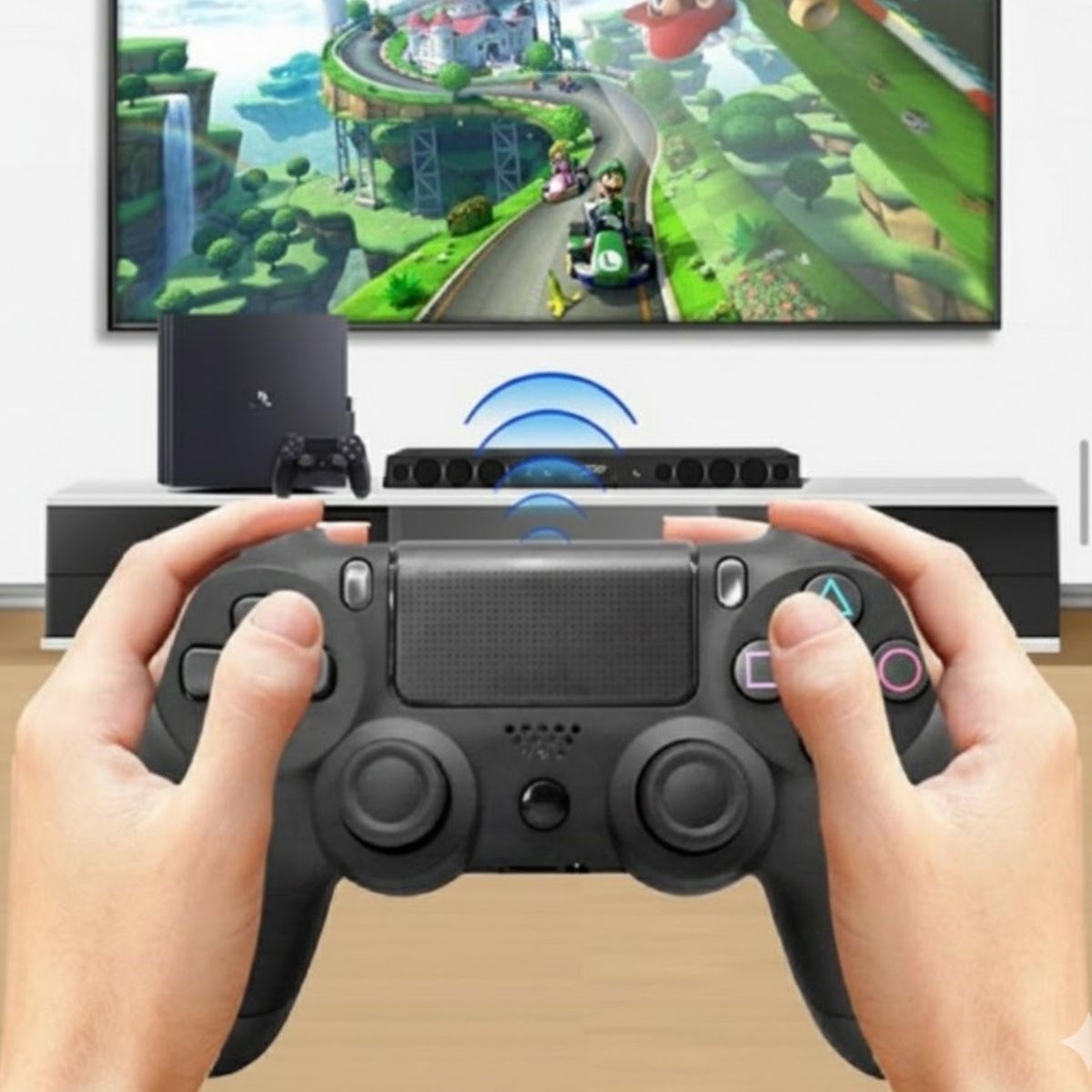 Bluetooth Kablosuz Gamepad – Ergonomik Tutuş, Hassas Analog Joystick, PC &amp; Mobil Uyumlu Oyun Kolu