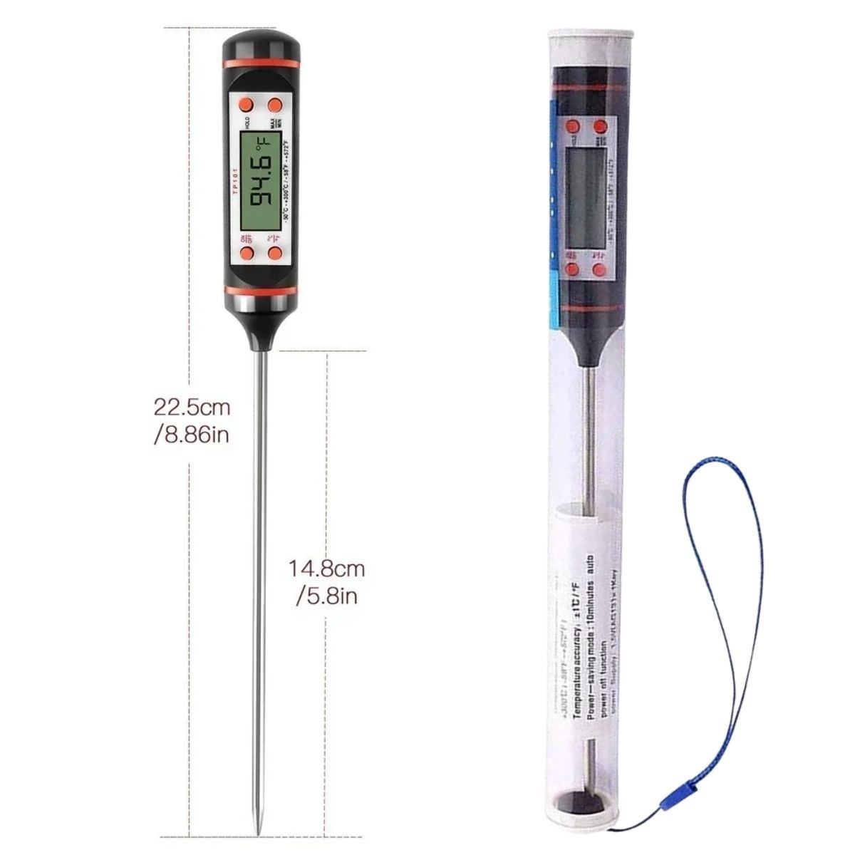 Dijital Gıda Termometresi Süt,Et,Yoğurt Mayalama,Mama Derecesi Ölçer Gıda Termometresi