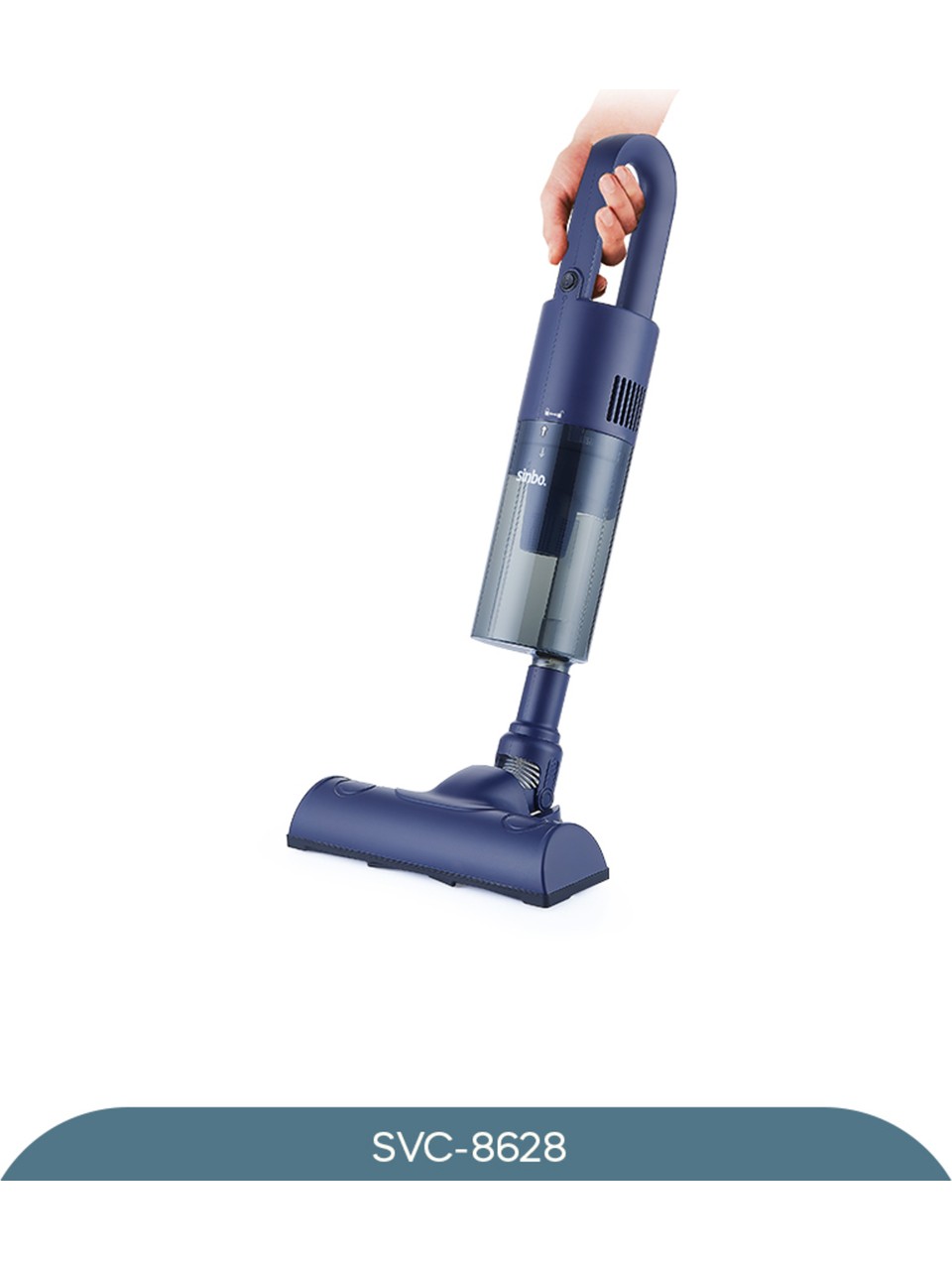 DİKEY MAVİ ELEKTRİKLİ SÜPÜRGE 500W 90° BAŞLIK - 1.5LT TOZ HAZNE - ÇİFT FİLTRE SVC-8628