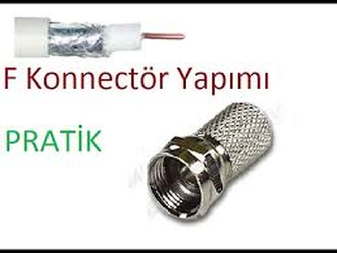 EF VİDA 50 PARÇA  UYDU KONNEKTÖR RG-6-F