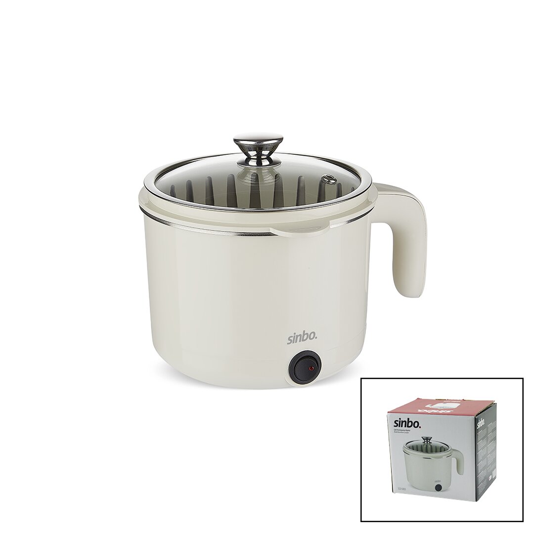 ELEKTRİKLİ ÇOK FONKSİYONLU PİŞİRİCİ PASLANMAZ ÇELİK TENCERE 800ML SCO-5063