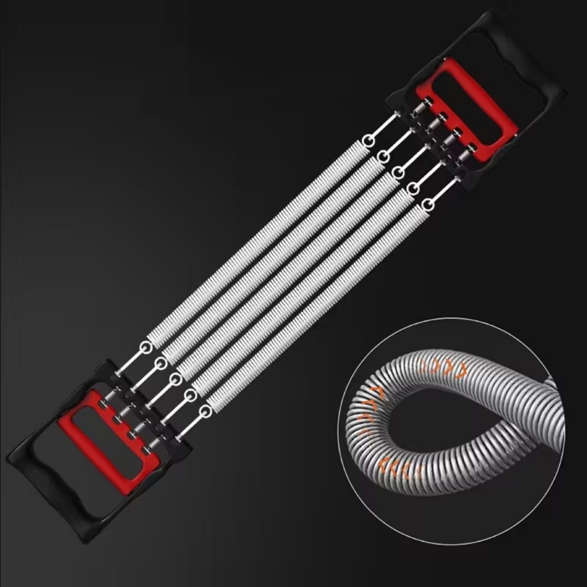 Göğüs Genişletme ve Kuvvet Egzersiz Aleti – 5 Yaylı 5 Kademeli Ayarlanabilir Fitness ve Kuvvet Antrenmanı Ekipmanı