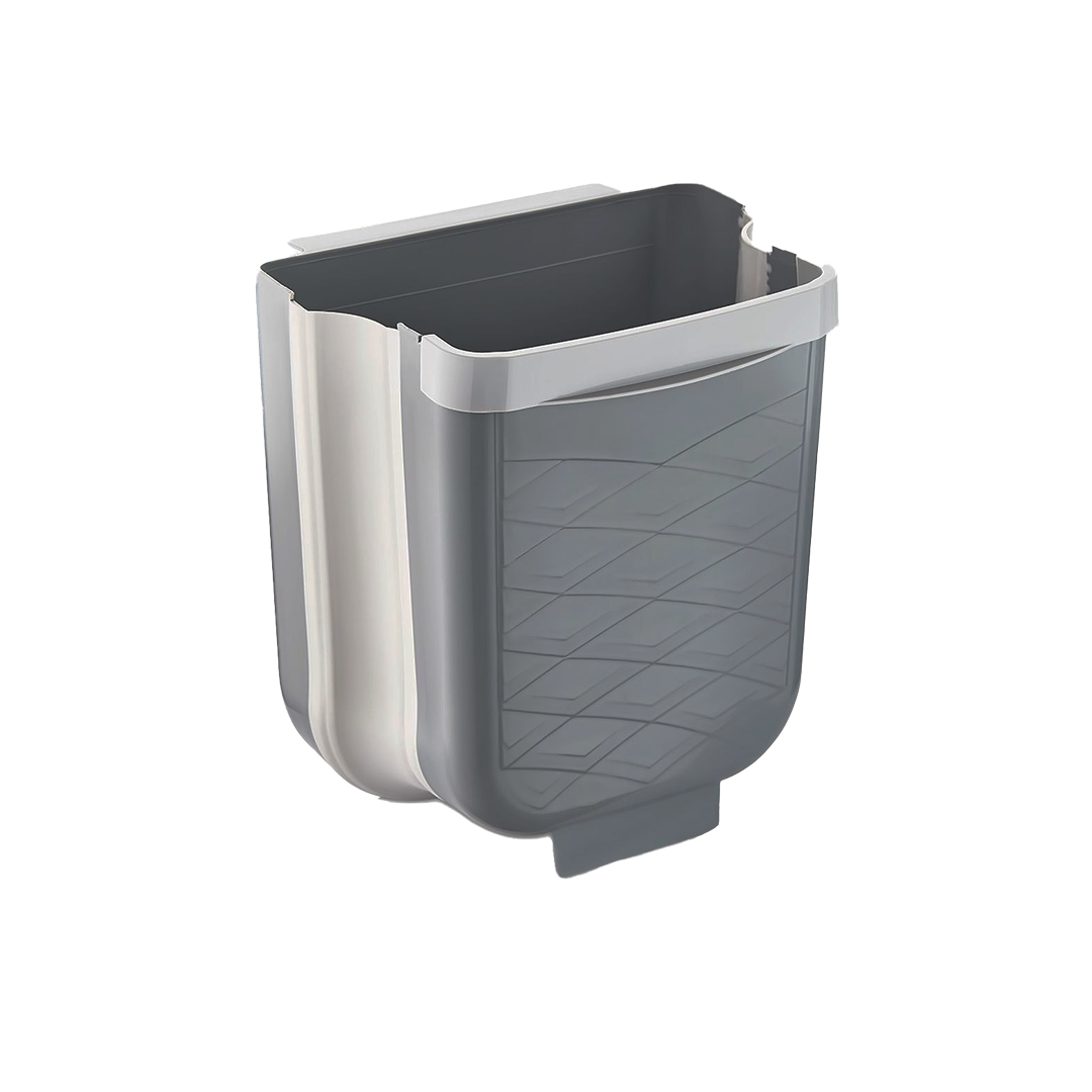 GRİ KATLANABİLİR MUTFAK ÇÖP KOVASI 6LT