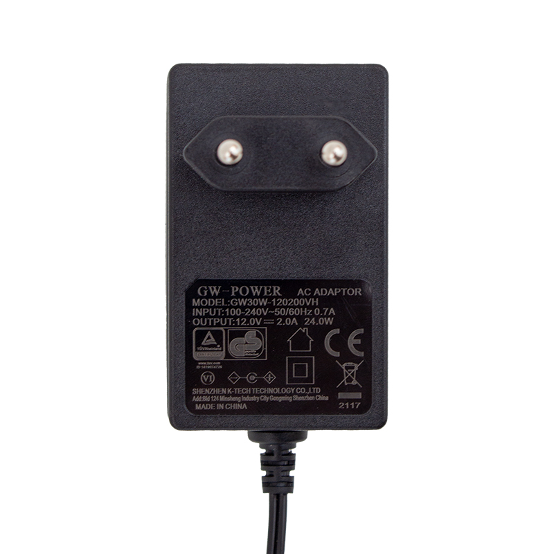 GW-POWER 12 VOLT - 2 AMPER PLASTİK KASA PRİZ TİPİ ADAPTÖR 5.5*2.5 UÇ