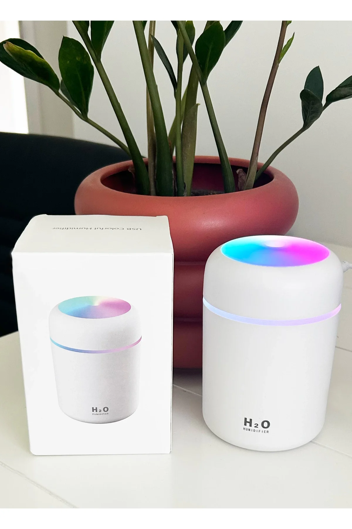 H2O LED Işıklı Mini Oda Hava Nemlendirici