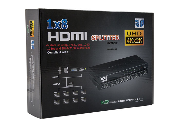 HYTECH HY-LU8 8 PORT 4KX2K HDMI SPLITTER DAĞITICI