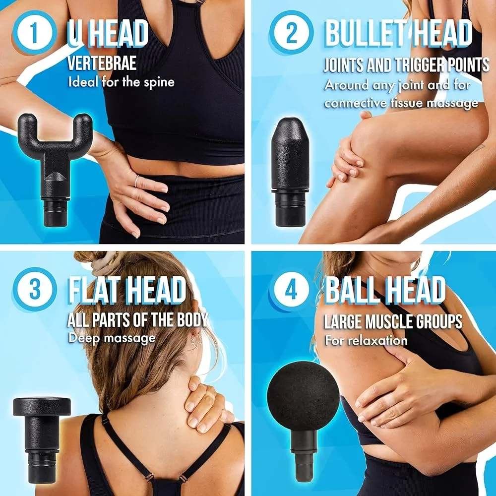 Kablosuz Adaptörlü Masaj Tabancası – Şarjlı Masaj Tabancası KH-320