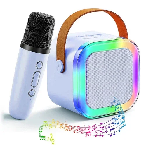 Karaoke Mikrofon Hoparlör Seti Mini