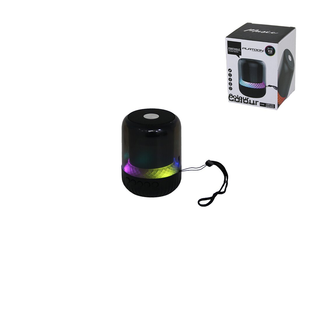 KAVANOZ MODELİ - MİKA GÖVDE BLUETOOTH WİRELESS MİNİ HOPARLÖR SPEAKER USB ŞARJLI - IŞIKLI 5W PL-4445