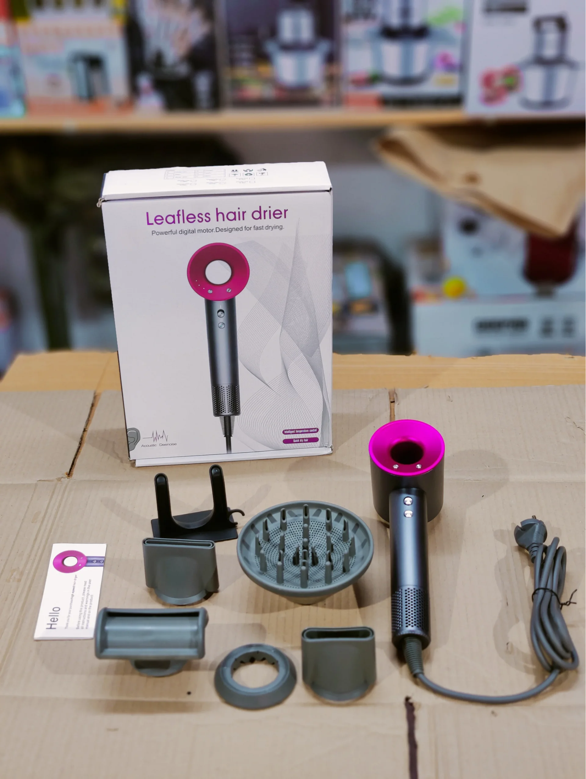 Leafless Hair Dryer 4 In 1 Saç Kurutma Makinası 3 Kademe