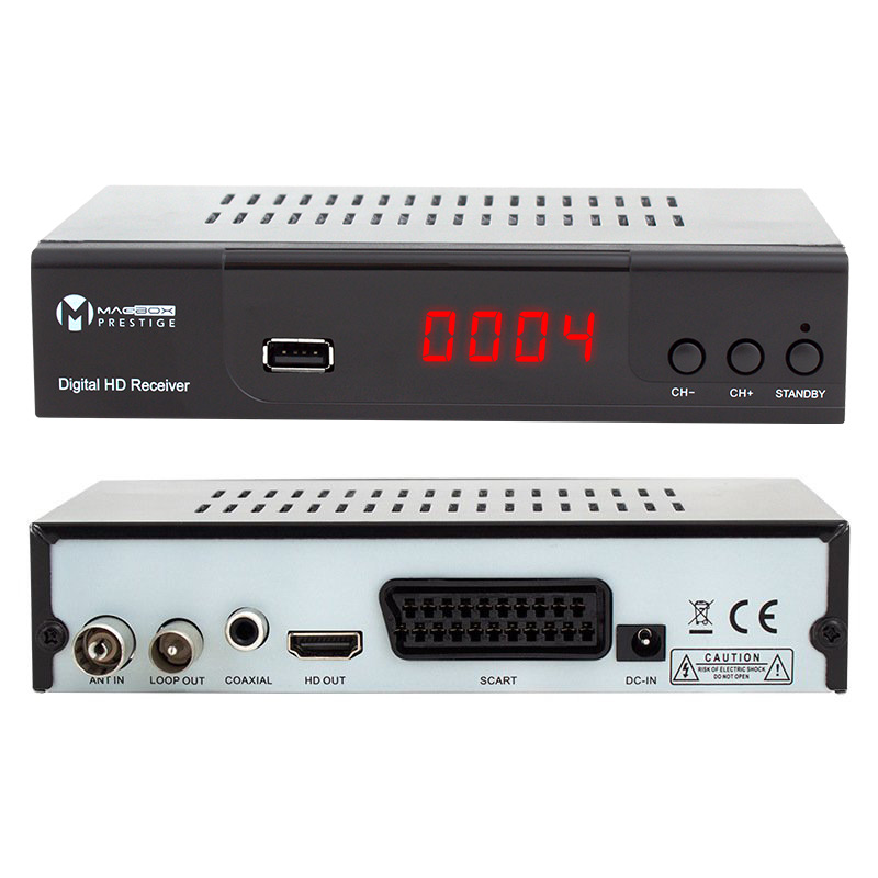 MAGBOX PRESTİGE DVB-T2/C FULL HD MİNİ KARASAL-UYDU ALICISI (HDMI+SCART) YOUTUBELU